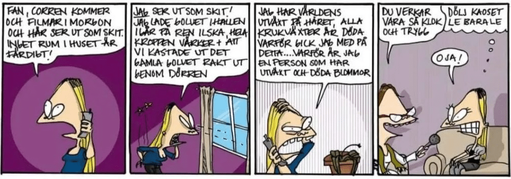 Seriestripp Lifé is a bitch av Emelie Wedhäll.